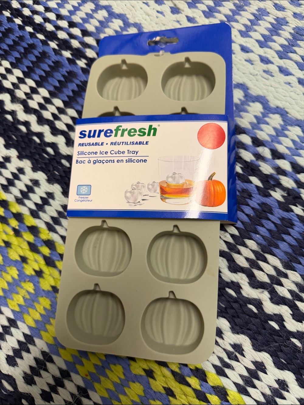 Refresh Pumpkin Silicone Ice Cube Tray - Light Green